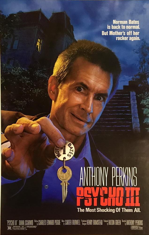 Filmposter mit Anthony Perkins zu Psycho III